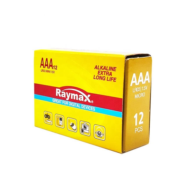 Primary Battery Private Label Raymax AAA LR03 CE Certificate Cheap Price Europe Quality Alkaline Battery