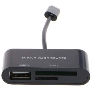 <b>Type</b> <b>C</b> Card Reader <b>USB</b> 2.0 SD TF Slot <b>Adapter</b> For Mobile Phone Laptop - Product Image 3