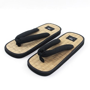 Custom di <span class=keywords><strong>paglia</strong></span> pantofola Giapponese coperta tatami pantofola, Eco-amico di Qualità Nero flip flop per la struttura hotel pantuflas - Product Image 4
