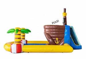 Piscina Inflable <span class=keywords><strong>de</strong></span> Verano con Tobogán y Castillo, Material <span class=keywords><strong>de</strong></span> PVC, Capacidad <span class=keywords><strong>de</strong></span> 500 kg, <span class=keywords><strong>para</strong></span> Jardín Familiar, con Certificación CE, Incluye Soplador - Product Image 2