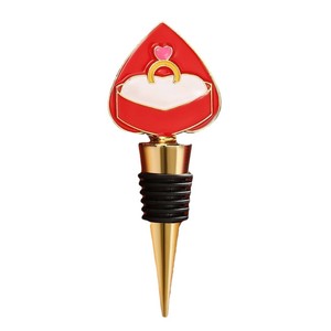 Heart Shaped <b>Wine</b> Stopper Gold Silver Rose Gold Zinc Alloy Sealing Bottle Stopper For Wedding Birthday Valentine Gift - Product Image 5