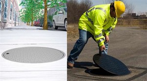 Directo de fábrica personalizado de alta calidad cuadrado BMC SMC FRP cubierta de alcantarilla Material compuesto de hierro carretera última inspección - Product Image 5