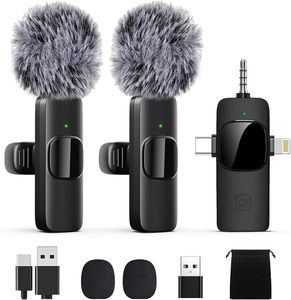 Customized Portable Noise Reduction <b>Wireless</b> <b>Microphone</b> K9 K8 <b>Wireless</b> Lavalier <b>Microphone</b> Windproof for Outdoor Live Broadcast - Product Image 1