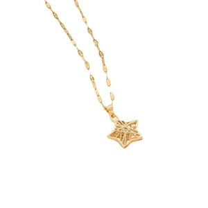 สร้อยคอจี้รูปดาวนำ<span class=keywords><strong>โชค</strong></span>ดีไซน์ใหม่สำหรับผู้หญิง สร้อยคอแบบโซ่บิดเกลียว ของขวัญเครื่องประดับ - Product Image 5