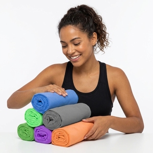 Serviette de sport en microfibre tissée, logo personnalisé, grande taille, séchage rapide, serviette de plage, <span class=keywords><strong>couverture</strong></span> de plage, couleur personnalisée - Product Image 2