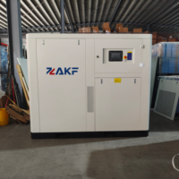 Compresor de Tornillo Estacionario ZAKF 100% Libre de Aceite, 75HP 55KW 9.0-10.0m3/min 8bar, Bajo Ruido, Refrigerado por Aire, Lubricado por Agua, con Pantalla LCD