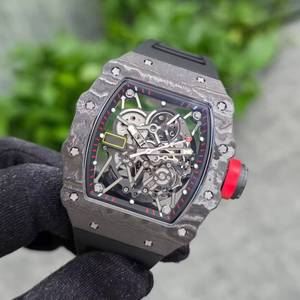 Montre automatique de sport et de fitness pour homme, modèle 2026 de luxe, mécanique creuse 3502 avec mouvement tourbillon en fibre de carbone NTPT - Product Image 2