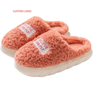 Hot Custom Logo Custom Color Platform Sandals Woman Shoes for Sale Fashion Winter Ladies Slippers Wholesale