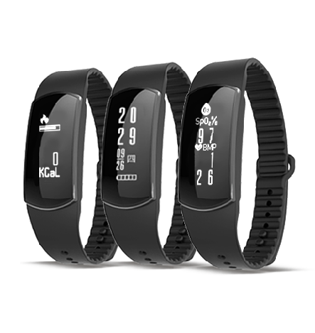 VSH09-HTO2 ECG PPG High-Precision Heart Rate + SPO2+ Blood Pressure+ Body NFC Temperature + HRV(RRI)+Stress Level Smart Bracelet