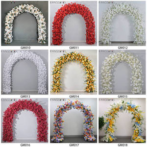 Usine En Gros Fleur Artificielle Tout Rose Fleur Mur Intérieur Arche De Fleurs De Mariage pour La Décoration De Mariage - Product Image 6