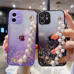 Funda brillante para teléfono móvil, carcasa de alta calidad con cadena de pera para <span class=keywords><strong>iphone</strong></span> 11 Pro Max XR <span class=keywords><strong>XS</strong></span> Max 8 7 Plus - Product Image 5