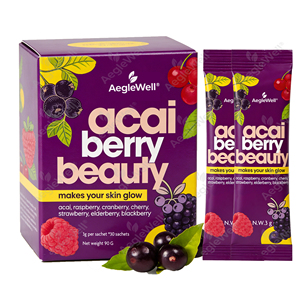 Poudre de baies d'açai AegleWell pour la farine d'avoine et les desserts, 10 oz, facile à mélanger, saveur de fruits naturelle sans additifs - Product Image 1