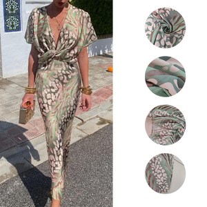 Vendita all'Ingrosso con Spedizione Rapida, Abito da <span class=keywords><strong>Donna</strong></span> Aderente con Stampa e Nodo in Vita, <span class=keywords><strong>Sexy</strong></span> Scollo a V, Outfit Trendy per Feste, Abiti Casual da <span class=keywords><strong>Donna</strong></span>, MOQ 1 - Product Image 4