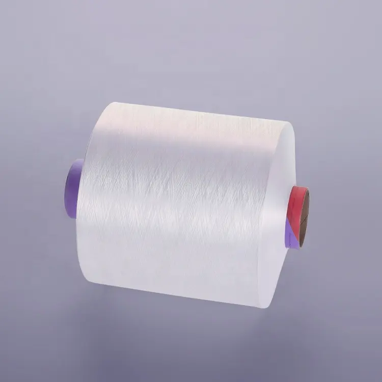 % 100% polyester iplik 75/36 dty yarı mat ham beyaz NIM