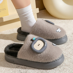 Wholesale New Technology EVA Sole Thick Soled Cotton Slippers Artificial Fur House Slippers With Wholesale New Trends - Product Image 5