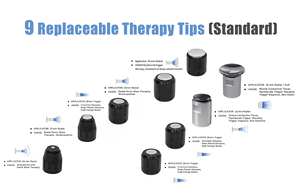 Máquina de Terapia de Ondas de Choque Neumáticas para Alivio del Dolor, Fisioterapia, Biofeedback, Control Remoto Inalámbrico para Rehabilitación - Product Image 4