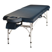 Table de massage pliable en aluminium de luxe réglable, design moderne avec dossier, portable pour spa et salon
