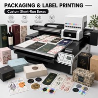 Impresora UV Plana Automática A3 6090 5060 DX7, Equipo de Inyección de Tinta Digital de Escritorio para Logotipos en 3D, TPU, Metal y Cuero
