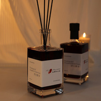 Coffret cadeau d'aromathérapie en rotin sans feu de grande capacité Parfum d'huile haut de gamme pour les décorations de chambre d'hôtel Disposition des lieux