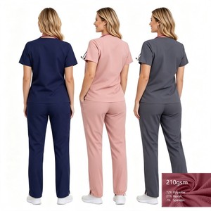 42384 Uniformes Resistentes, Conjunto Médico Negro, Pantalón Médico Clásico Ligero Color Mostaza Ripstop, Pantalón Médico de Lujo - Product Image 1