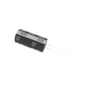 ตัวเก็บประจุแบบ Through Hole รุ่น ESK109M025AQ4AA 10 mF แบบอะลูมิเนียม รูปทรงกลม 85C - Product Image 1