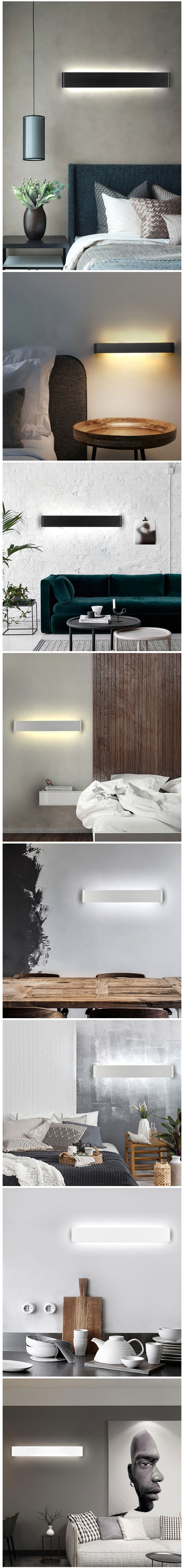 Modern Nordic Indoor Hotel Up Down Mounted Beside Bracket LED Wall Sconce Light