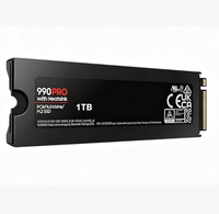 قرص صلب داخلي أصلي جديد من نوع SSD 990 PRO مع مبدد حراري، سعات 1 تيرابايت و2 تيرابايت و4 تيرابايت، PCIe 4.0 NVMe M.2 (2280)