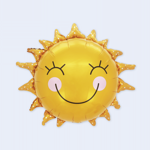 Globo metálico con diseño de cara de sol para fiesta, decoración de fiesta de 67x68 cm, para cumpleaños, graduación, celebración de días festivos - Product Image 3