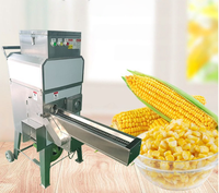 Petite décortiqueuse de maïs doux fraîche à haute efficacité, machine de séparation des grains de maïs
