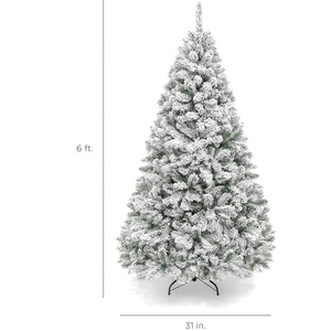 Arbre de noël <span class=keywords><strong>artificiel</strong></span> floqué, blanc neige, 150cm, 180cm, 210cm, 240cm - Product Image 2