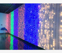 2800-3000K avec contrôleur de 8 fonctions étanche guirlandes lumineuses de Noël décoratives pour maison suspendu extérieur led rideau lumineux
