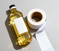 Etiqueta adhesiva de aceite comestible de marca privada Rollo de etiquetas autoadhesivas impermeables Personalización