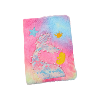 Fantaisie bleu et rose perle sirène moelleux Kawaii serrure A5 cahier imprimé Journal scolaire pour filles et étudiants enfants journal secret