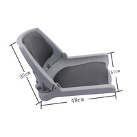 Chaise pivotante de kayak pliable gonflable en plastique bateau marin siège pliant pour bateau de pêche à la mouche