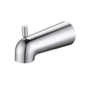 America Style <span class=keywords><strong>Salle</strong></span> <span class=keywords><strong>de</strong></span> <span class=keywords><strong>bain</strong></span> Universal Slip-on 1/2 ''Inch Pull Up Bath Waterfall Copper Tub Sprout avec inverseur intégré - Product Image 2