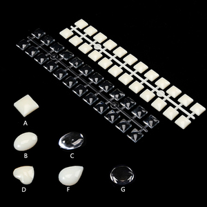 24 piezas de soportes transparentes para exhibición de puntas de uñas estilo japonés, de ABS, para exhibición de esmaltes de gel UV - Product Image 1