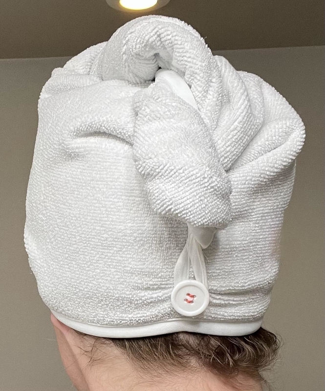 Microfiber Hair Wrap Towel custom logo