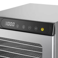 Déshydrateur alimentaire multi-niveaux en acier inoxydable pour légumes, herbes et snacks