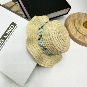 Sombrero para Mascotas, Sombrero de Paja con Encaje para Perros y Gatos Pequeños, Mini Sombrero - Product Image 4