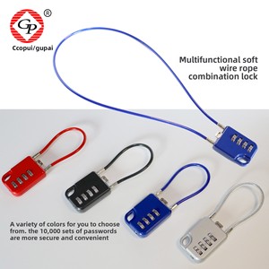 Verrou de <span class=keywords><strong>casque</strong></span> de <span class=keywords><strong>moto</strong></span> Gupai LZ-108, antivol, verrou à mot de passe, câble métallique, verrou de vélo électrique, alliage de zinc, <span class=keywords><strong>cadenas</strong></span> pour bagages, montagne - Product Image 5