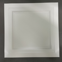 Panneau de décoration intérieure en Pvc laminé, panneau de plafond en Pvc, Installation de panneau de plafond en Pvc, 60x60cm, Offre Spéciale