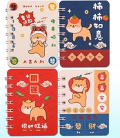 Prix scolaires étudiants apprennent cadeaux de papeterie cahier de poche de dessin animé mignon A7 cahier à bobine horizontale
