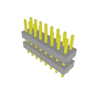 Conector TW Original TW-08-09-<span class=keywords><strong>L</strong></span>-D-220-090 de 16 Posiciones, Espaciador de Cabezal de 2.00mm, Chapado en Oro, TW0809LD220090, de Orificio Pasante - Product Image 1