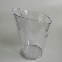 Refroidisseur 3L pour bar fête vin Champagne seau à glace en plastique transparent