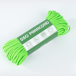 CA004P 550 Paracord 4mm Type III Couleur unie 7 brins Cœur en polyester Corde pour <span class=keywords><strong>bracelet</strong></span> de survie en plein air Artisanat et équipement 31m/100ft - Product Image 5