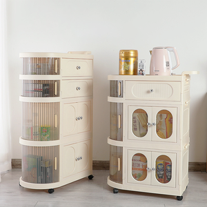 Chariot de rangement mobile multicouche moderne Installation gratuite Rangement pour livres et articles divers Armoire Tiroir Rangement - Product Image 1