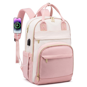 Waterproof Business Computer Bag Custom Daily Use Travel <strong>Work</strong> <strong>Laptop</strong> <strong>Backpack</strong> With USB Charging Port Bags - Product Image 4