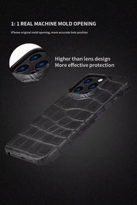 Custodia in Pelle Originale Antiscivolo e Antiurto per <span class=keywords><strong>iPhone</strong></span> Serie 13 14 15 con Protezione Fotocamera - Product Image 6