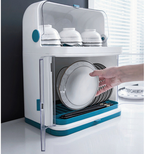 Nhà Bếp Hai Lớp Cống Giỏ Bát Đĩa Lưu Trữ Kệ Nhựa Trường Hợp Bát Hiển Thị Kệ - Product Image 3