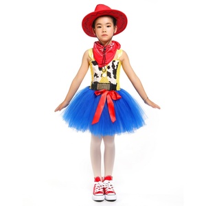 Vestido de Halloween de alta calidad con dibujos animados de vaquero para niñas, conjunto de actuaciones, disfraz de Toy Story, Buzz Lightyear, falda de Cosplay de <span class=keywords><strong>Woody</strong></span> - Product Image 1